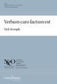 Verbum Caro Factum Est SATB choral sheet music cover